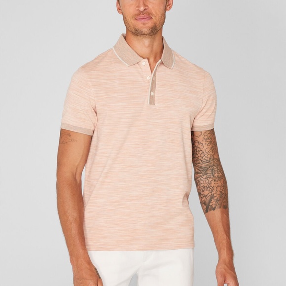 Space Dye Polo Shirt - New With Tags - NEVER WORN - Pink